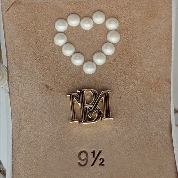 Badgley Mischka Jolie Ankle Strap Heel Sandal Women's Soft White Size US9.5 EU40 - Picture 9 of 11